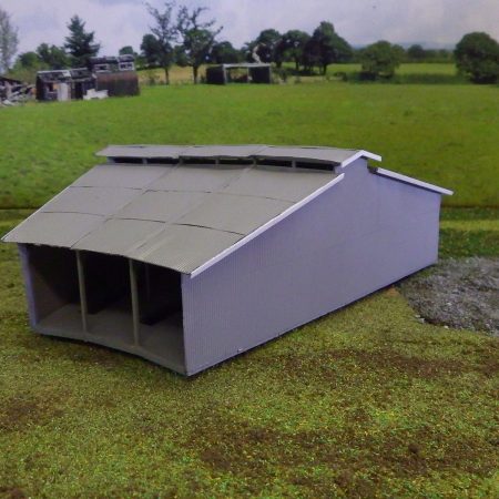 N scale building VR RoundHouse (KIT) 3 stall metal corrugation