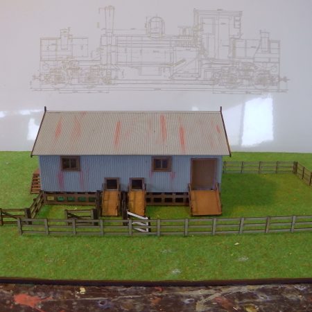 SHEARING SHED Wangaratta 117x60x55mm N 1/160 scale Laser cut Wood kit