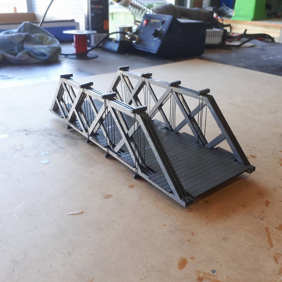 Ho Scale Howel Truss Bridge Kit Walker Models