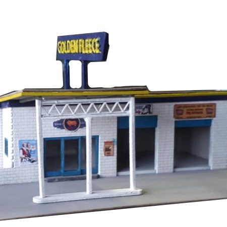 N scale Golden Fleece Service station Laser cut timber kit